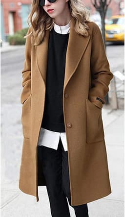 Elegant Winter Trench Coat (Camel)