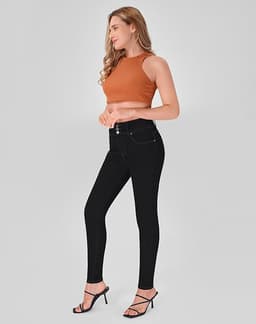Black Straight-leg Jeans