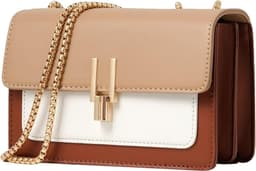 Leather Crossbody Bag (Color Block)