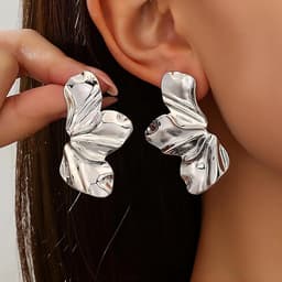 Silver Sculptural Earrings