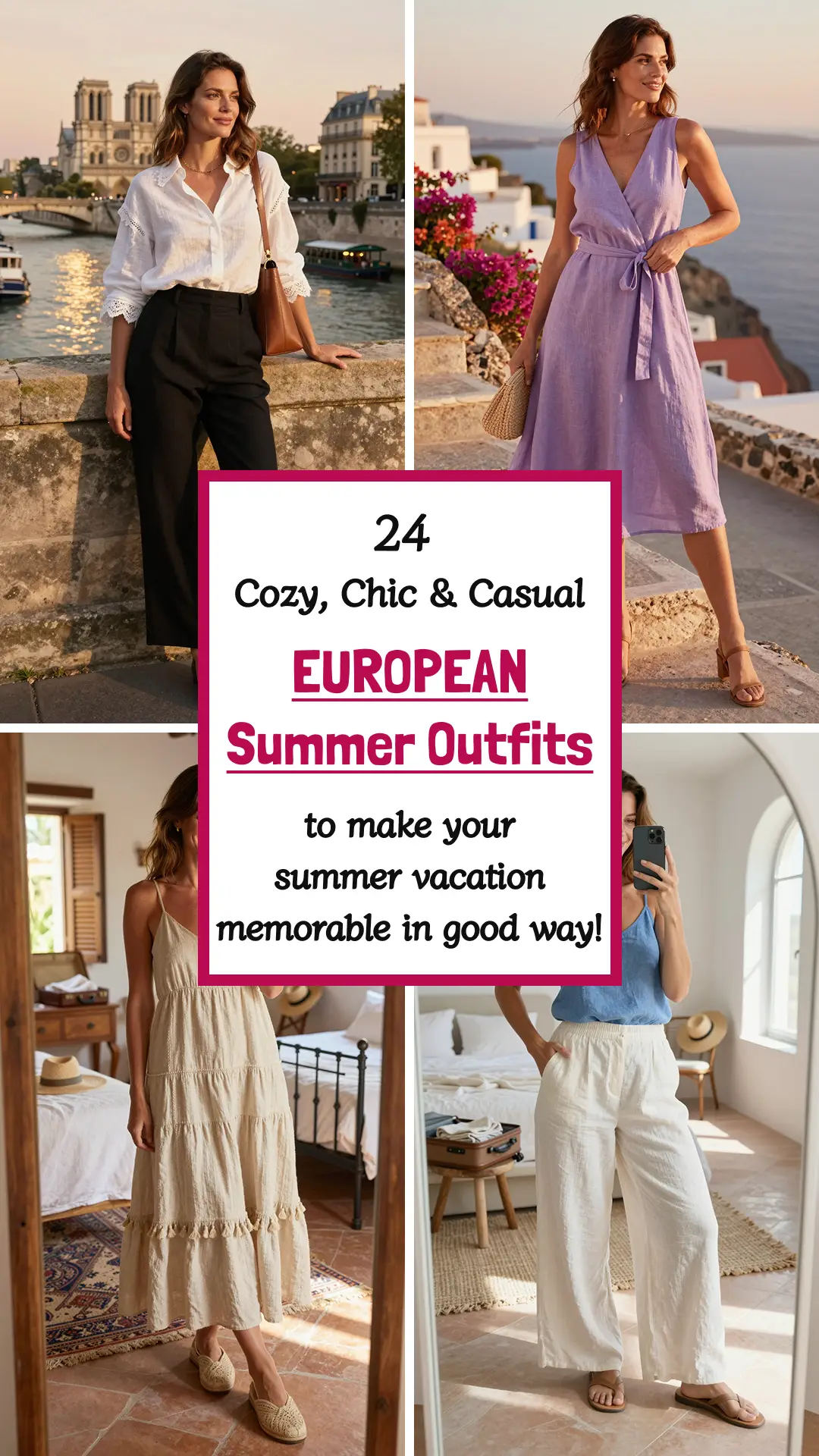 24 European Summer Outfits for Women to Wear on Vacation 2026 🌍 Best — free download